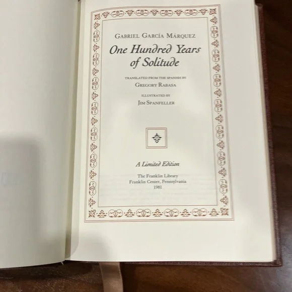 Brown Leather Franklin Library 1981. One Hundred Years of Solitude. - Picture 6 of 6
